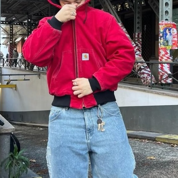 Carhartt Other - Vintage 90’s Red Carhartt Jacket
